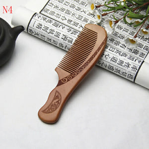 Natural Dark Wood Comb – Gentle, Anti-Static & Eco-Friendly