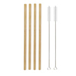 Load image into Gallery viewer, Natural Bamboo Straws – Reusable, Eco-Friendly &amp; Biodegradable
