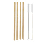 Load image into Gallery viewer, Natural Bamboo Straws – Reusable, Eco-Friendly &amp; Biodegradable
