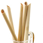 Load image into Gallery viewer, Natural Bamboo Straws – Reusable, Eco-Friendly &amp; Biodegradable
