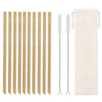 Load image into Gallery viewer, Natural Bamboo Straws – Reusable, Eco-Friendly &amp; Biodegradable
