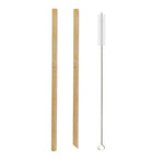 Load image into Gallery viewer, Natural Bamboo Straws – Reusable, Eco-Friendly &amp; Biodegradable
