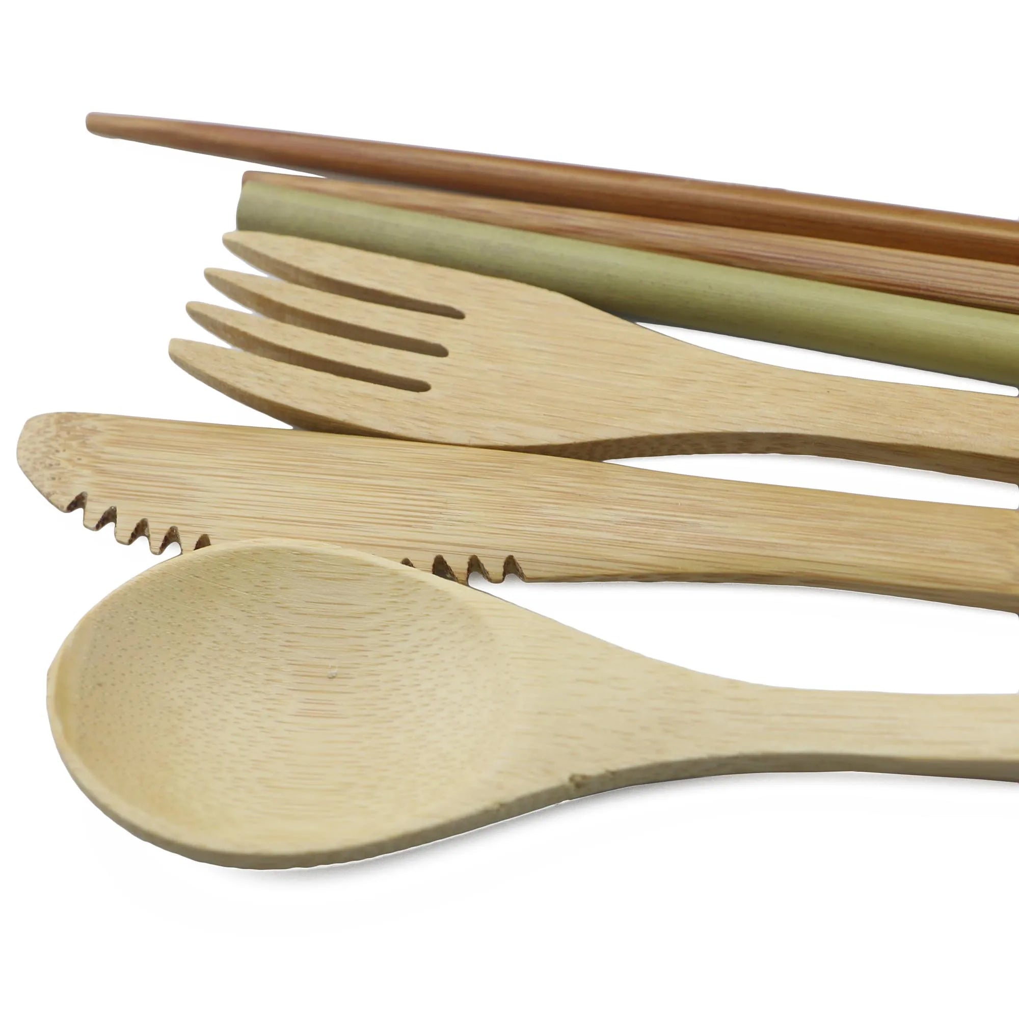 Portable Eco-Friendly Wooden Dinnerware Set