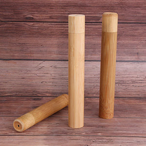 Natural Bamboo Toothbrush Case