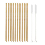 Load image into Gallery viewer, Natural Bamboo Straws – Reusable, Eco-Friendly &amp; Biodegradable
