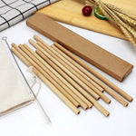 Load image into Gallery viewer, Natural Bamboo Straws
