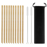 Load image into Gallery viewer, Natural Bamboo Straws – Reusable, Eco-Friendly &amp; Biodegradable
