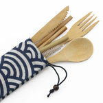 Load image into Gallery viewer, Portable Eco-Friendly Wooden Dinnerware Set
