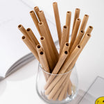 Load image into Gallery viewer, Natural Bamboo Straws – Reusable, Eco-Friendly &amp; Biodegradable
