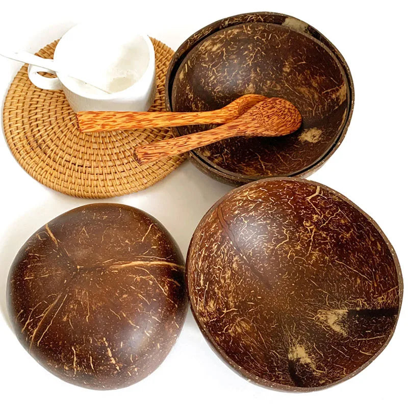 Coconut Shell Bowl – Eco-Friendly & Handcrafted Sustainable Dinnerware