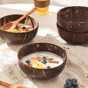 Coconut Shell Bowl – Eco-Friendly & Handcrafted Sustainable Dinnerware