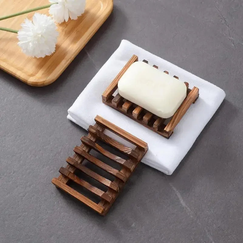 Wooden Soap Dish – Eco-Friendly & Water-Draining Design