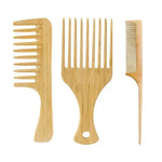 Load image into Gallery viewer, Natural Bamboo Wooden Comb – Eco-Friendly &amp; Gentle on Hair
