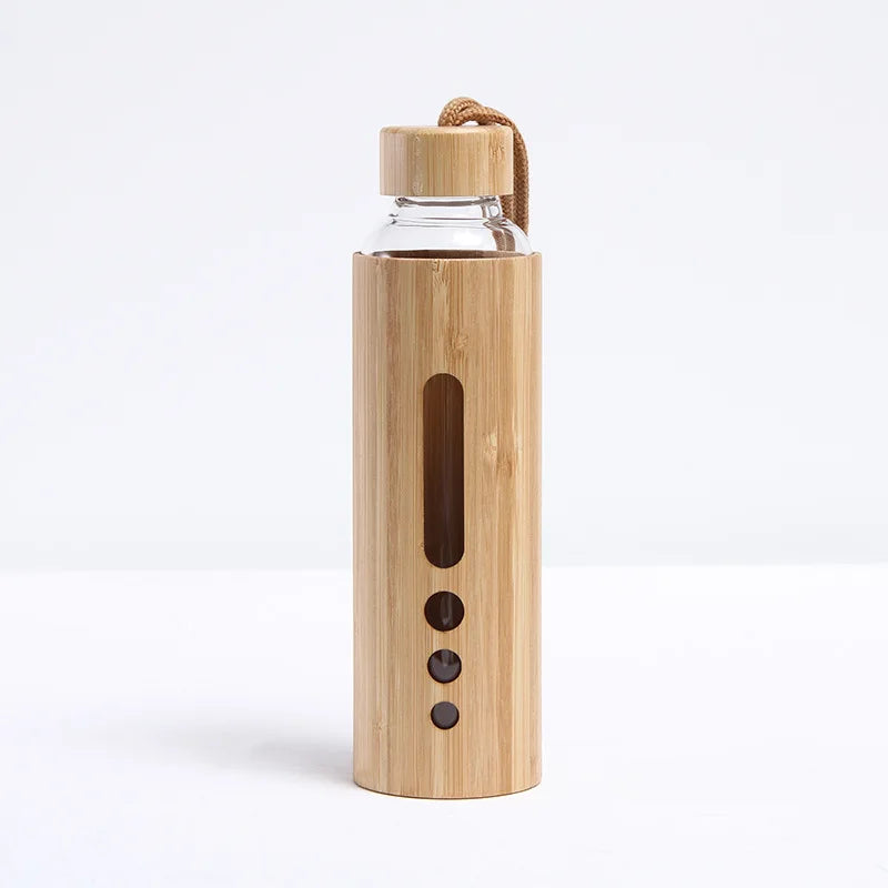 Bamboo & Glass Water Bottle