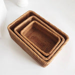 Load image into Gallery viewer, Handwoven Rattan Wicker Basket – Eco-Friendly &amp; Versatile Storage
