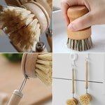 Load image into Gallery viewer, Bamboo Kitchen Scrub Brush – Eco-Friendly &amp; Biodegradable
