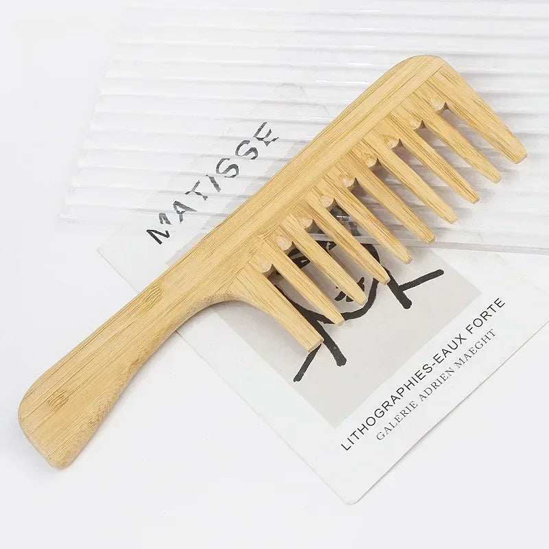 Natural Bamboo Wooden Comb – Eco-Friendly & Gentle on Hair