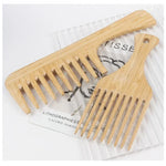 Load image into Gallery viewer, Natural Bamboo Wooden Comb – Eco-Friendly &amp; Gentle on Hair
