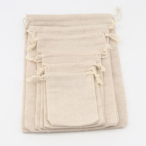 Linen Drawstring Bags