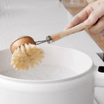 Load image into Gallery viewer, Bamboo Kitchen Scrub Brush – Eco-Friendly &amp; Biodegradable
