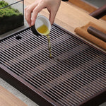 Load image into Gallery viewer, Natural Bamboo Tea Tray – Minimalist &amp; Sustainable Serving Tray
