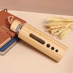 Bamboo & Glass Water Bottle