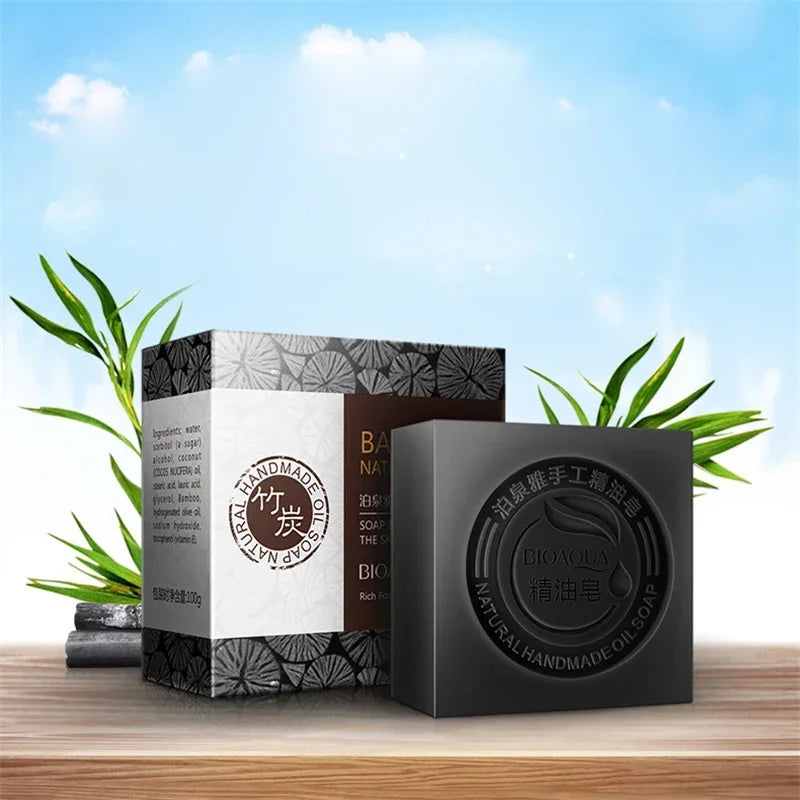 Bamboo Charcoal Soap – Detoxifying & Hydrating Natural Skincare