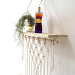 Load image into Gallery viewer, Boho Macrame Tapestry Wall Hanging Shelf – Handwoven &amp; Stylish Decor
