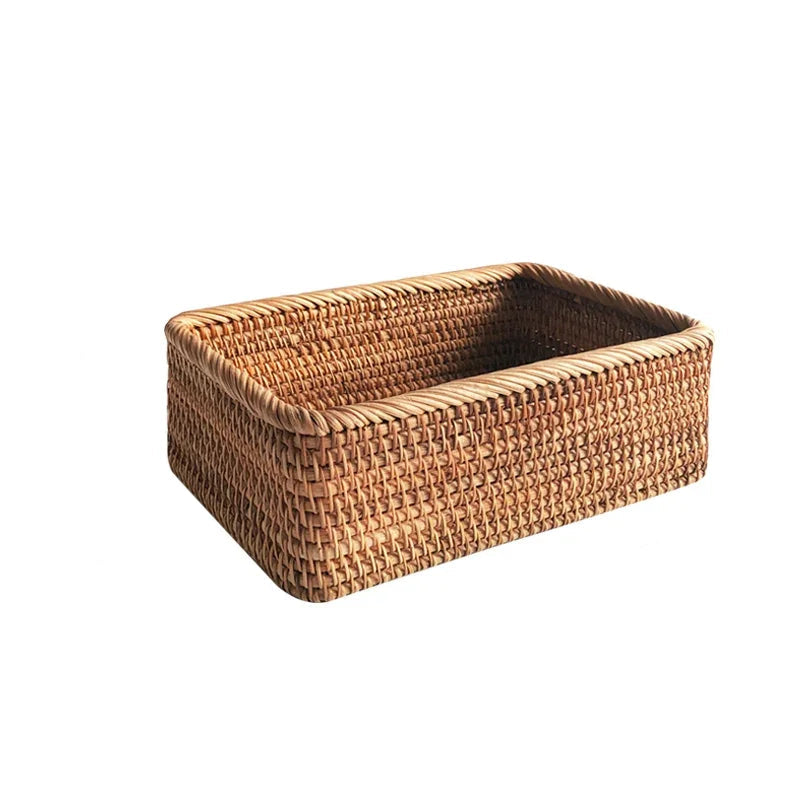 Handwoven Rattan Wicker Basket – Eco-Friendly & Versatile Storage