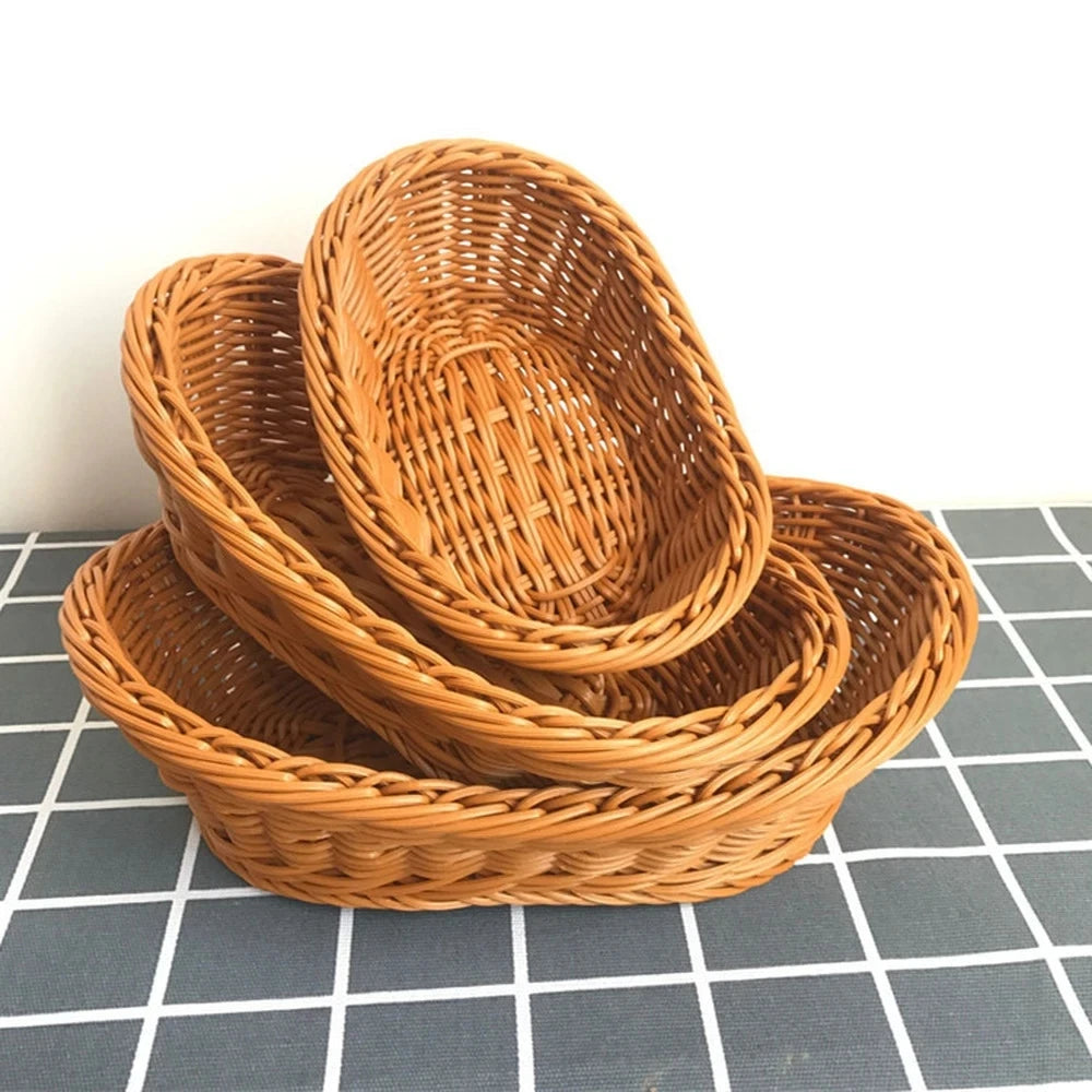 Rattan Wicker Serving Baskets 