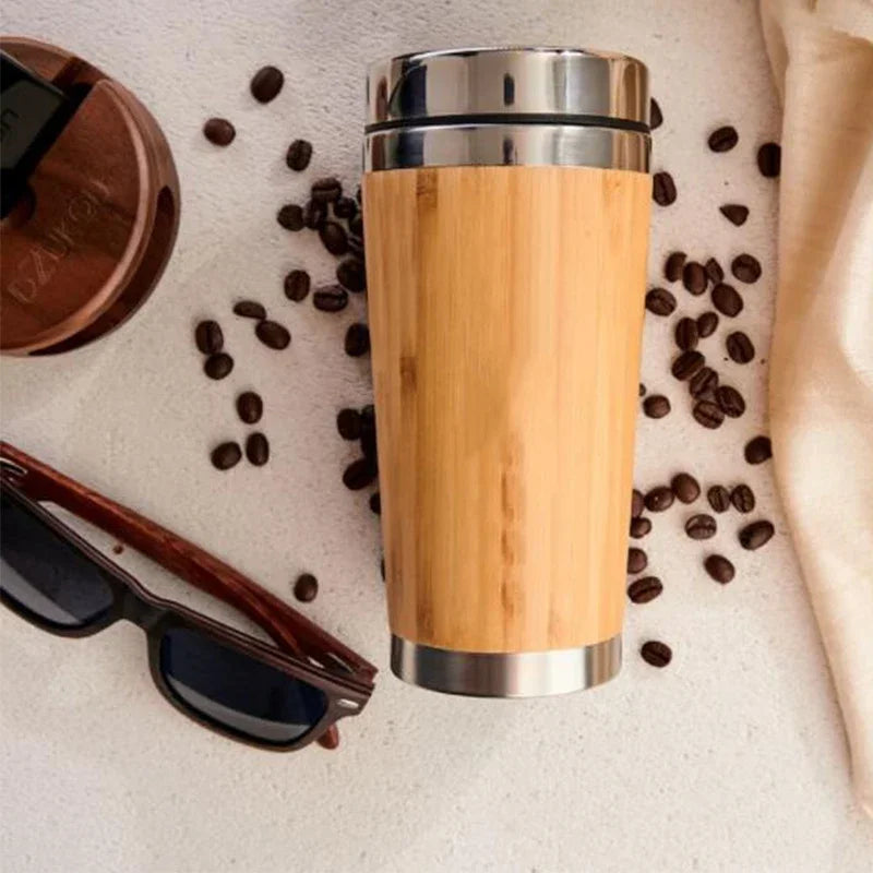 Bamboo Coffee Cup – Eco-Friendly & Reusable Travel Mug