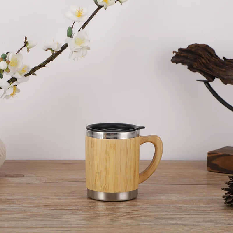 Bamboo Coffee Cup – Sustainable & Stylish Travel Mug