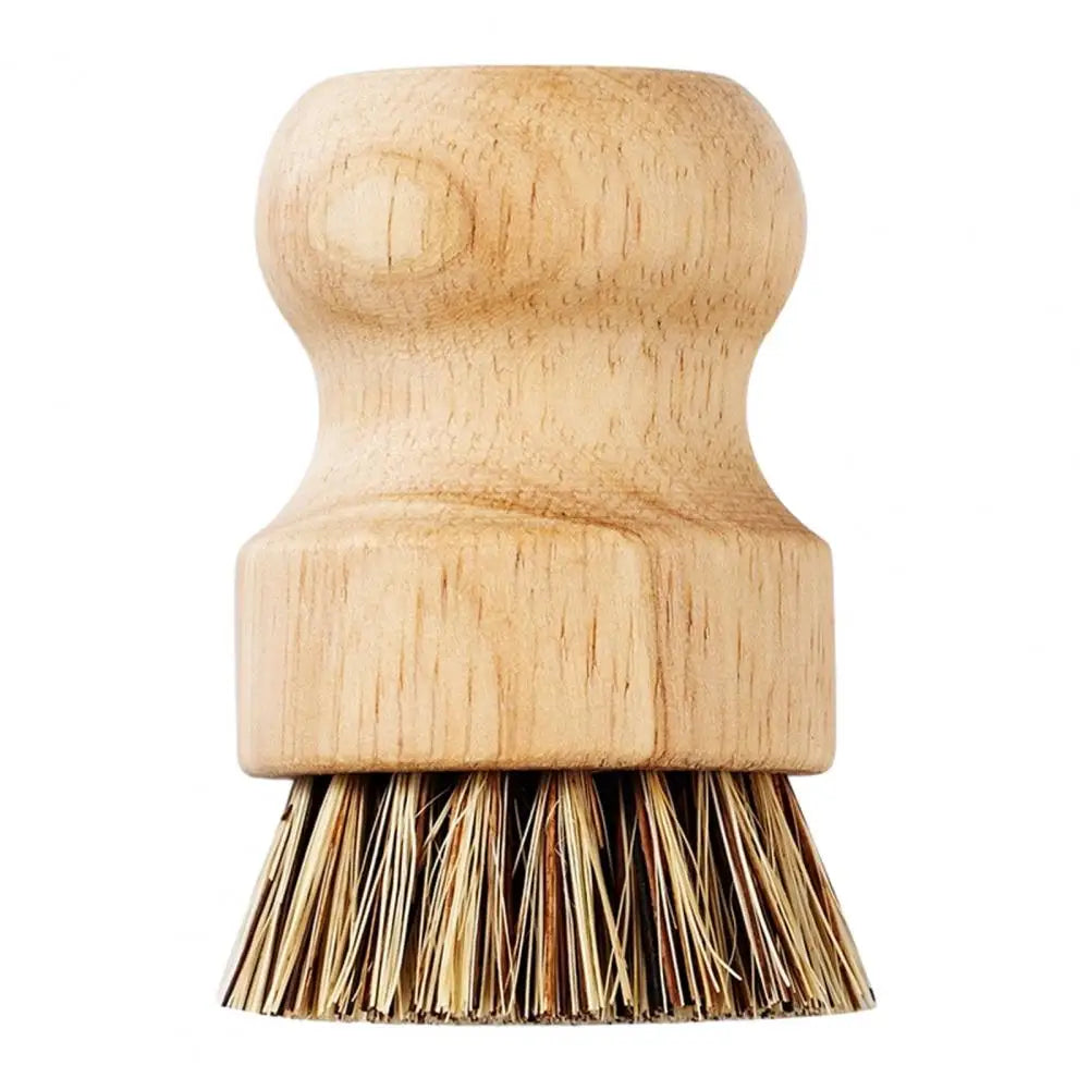 Bamboo Round Mini Scrub Brush – Plastic-Free & Biodegradable