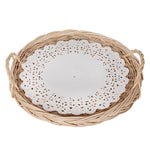 Load image into Gallery viewer, Wicker Rattan Storage Basket Tray – Handwoven &amp; Eco-Friendly
