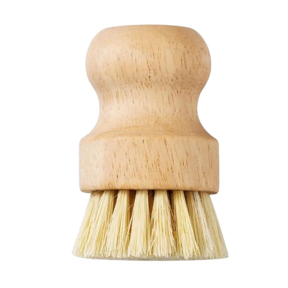 Bamboo Round Mini Scrub Brush – Plastic-Free & Biodegradable