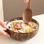 Load image into Gallery viewer, Coconut Shell Bowl – Eco-Friendly &amp; Handcrafted Sustainable Dinnerware
