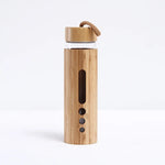 Load image into Gallery viewer, Bamboo &amp; Glass Water Bottle
